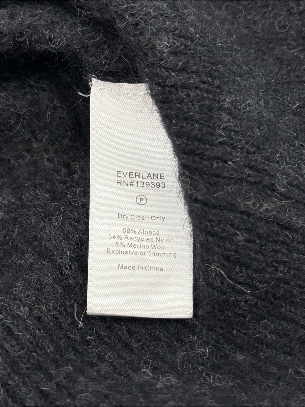 Everlane Alpaca Collared Cardigan S Dark grey - Picture 6 of 7